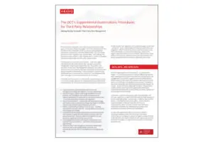 White Paper - OCC’s Supplemental Examinations Procedures for Third-Party Relationships - TN