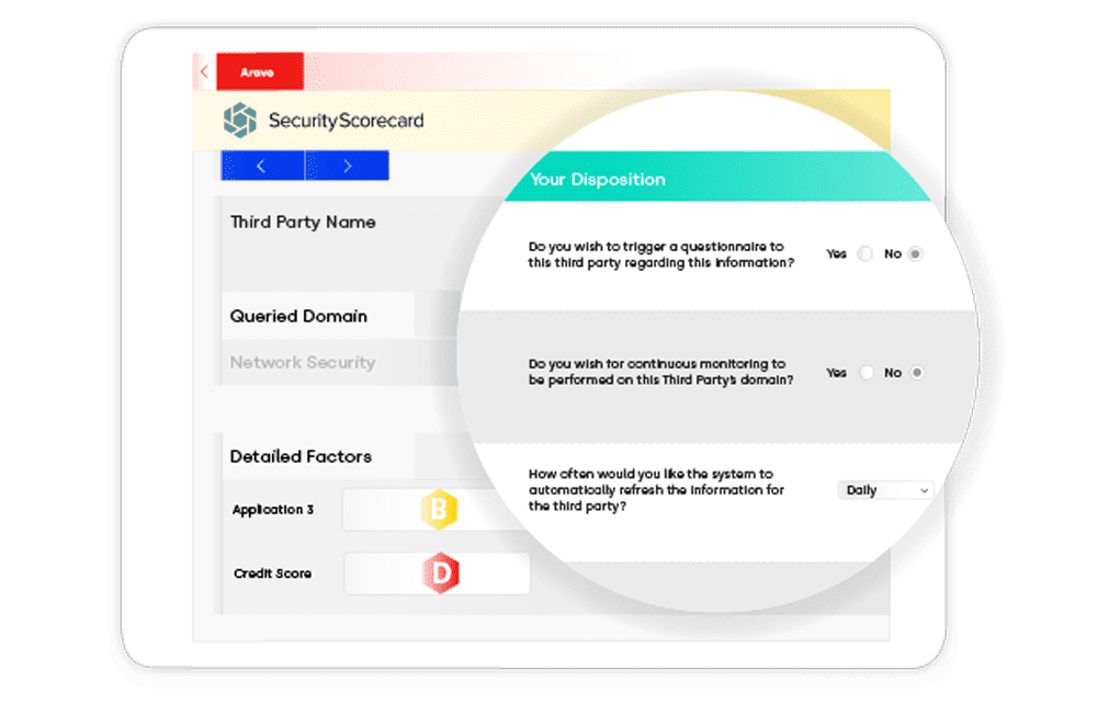 Vendor Intake and Scoping Features Screenshot