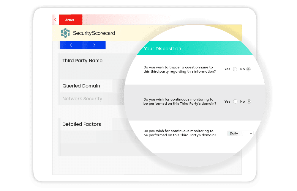 Vendor Intake and Scoping Features Screenshot