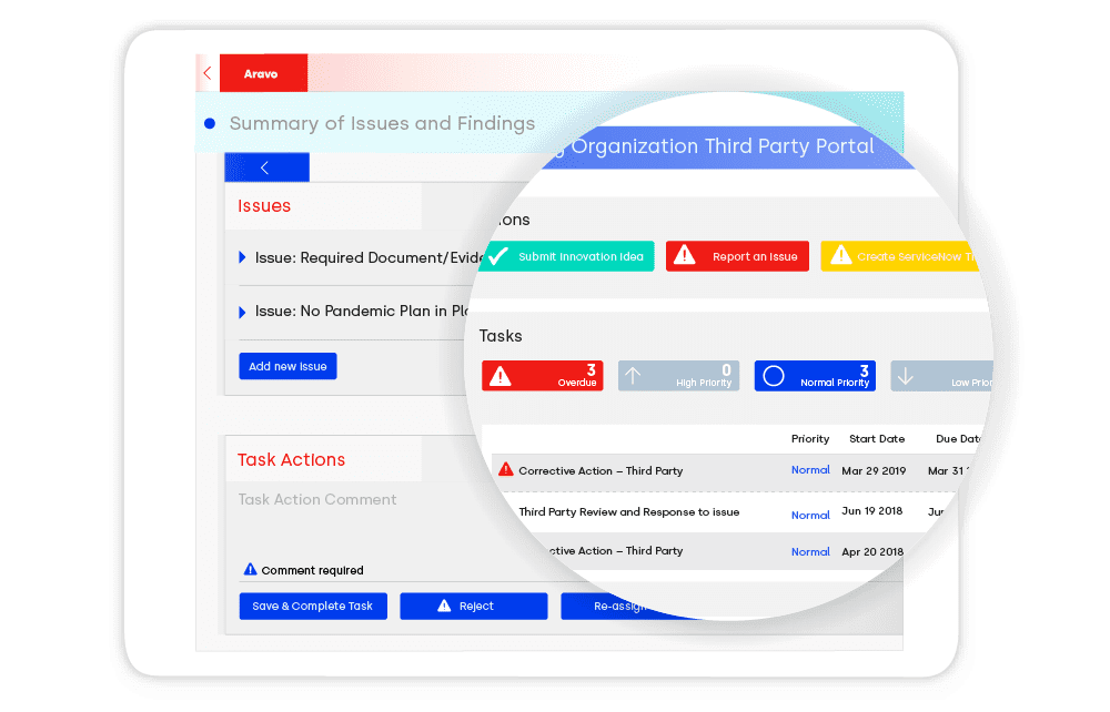 Vendor Intake and Scoping Features Screenshot