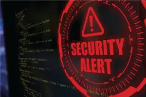 Security Caution Cyber Risk Monitor Warning Alarm - TN