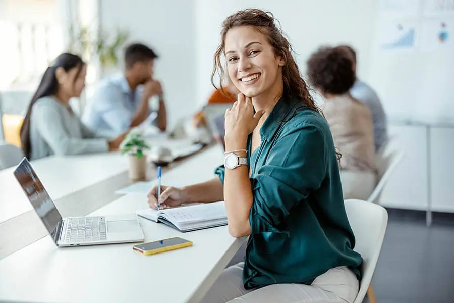 Woman At Desk