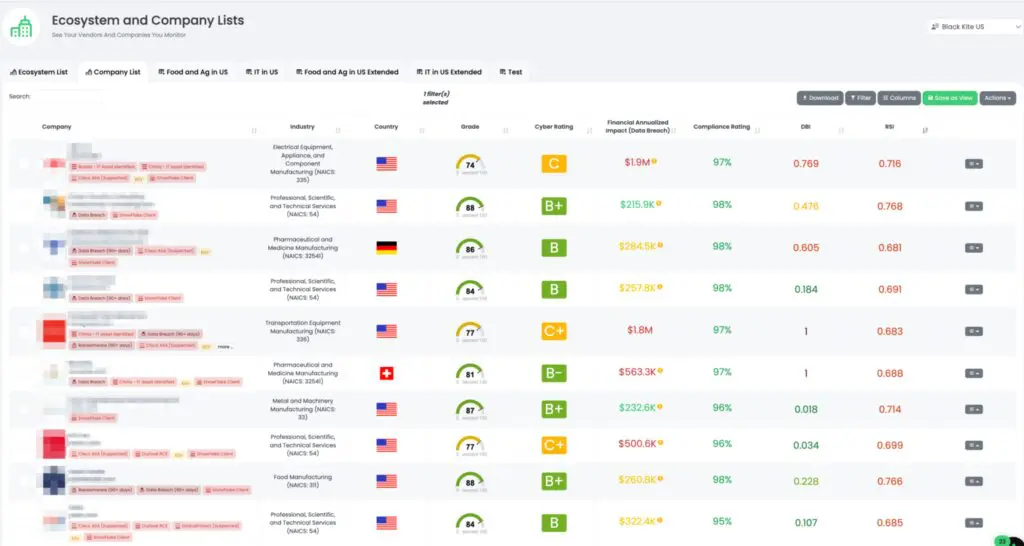 Black Kite Snowflake Image 2