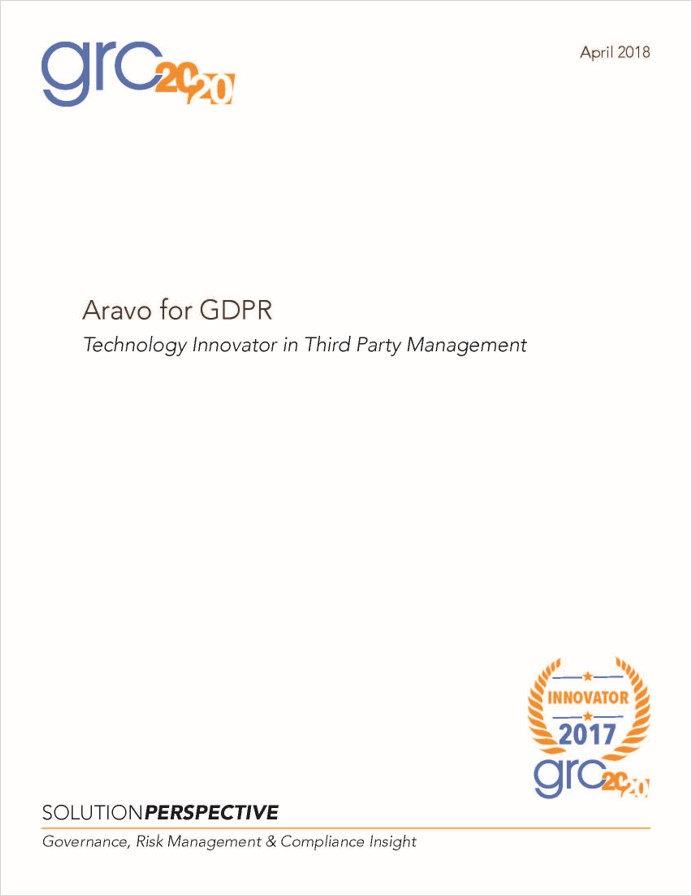 GRC 2020 Award_Aravo for GDPR
