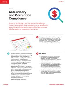 Aravo Data Sheet - ABAC Compliance