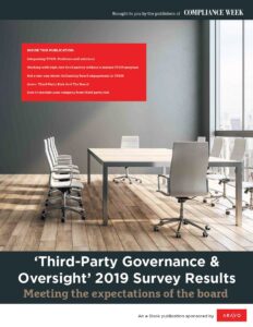 Ebook - Third Party Governance & Oversight 2019 Survey Results - Cover