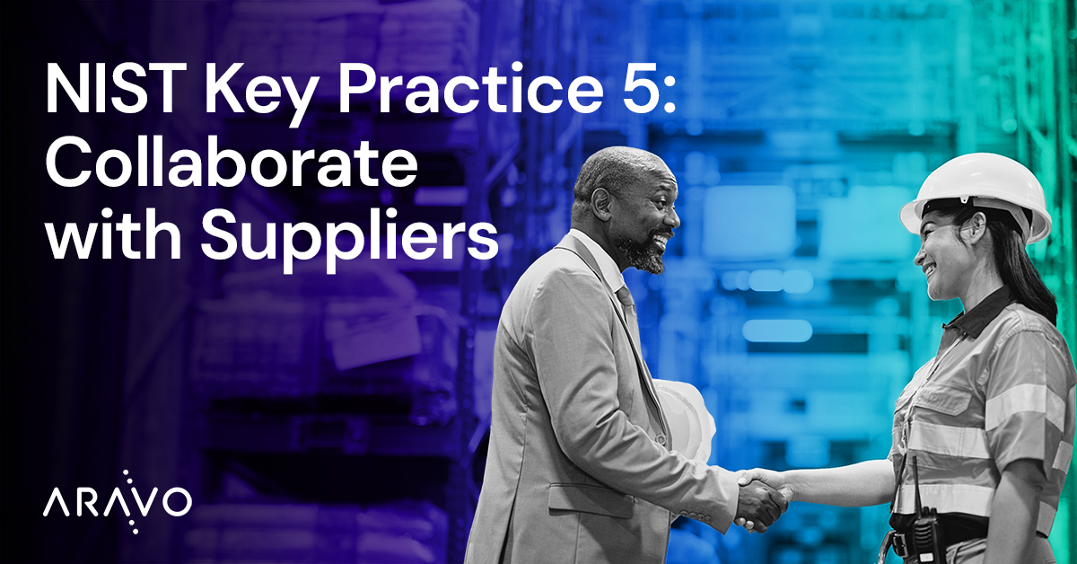 NIST Key Practice 5: Collaborate Closely with Suppliers