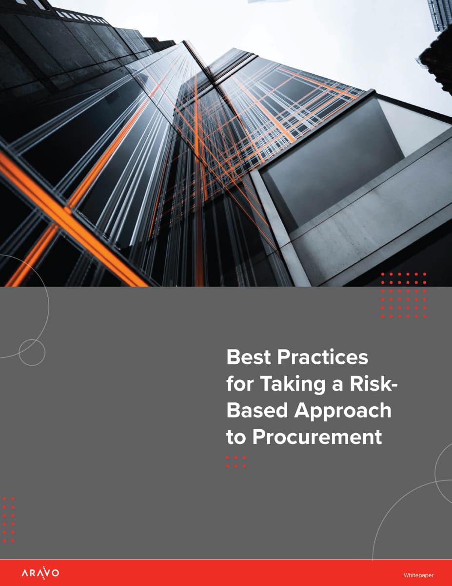White Paper - Best Practices for Taking a Risk-Based Approach to Procurement - Cover