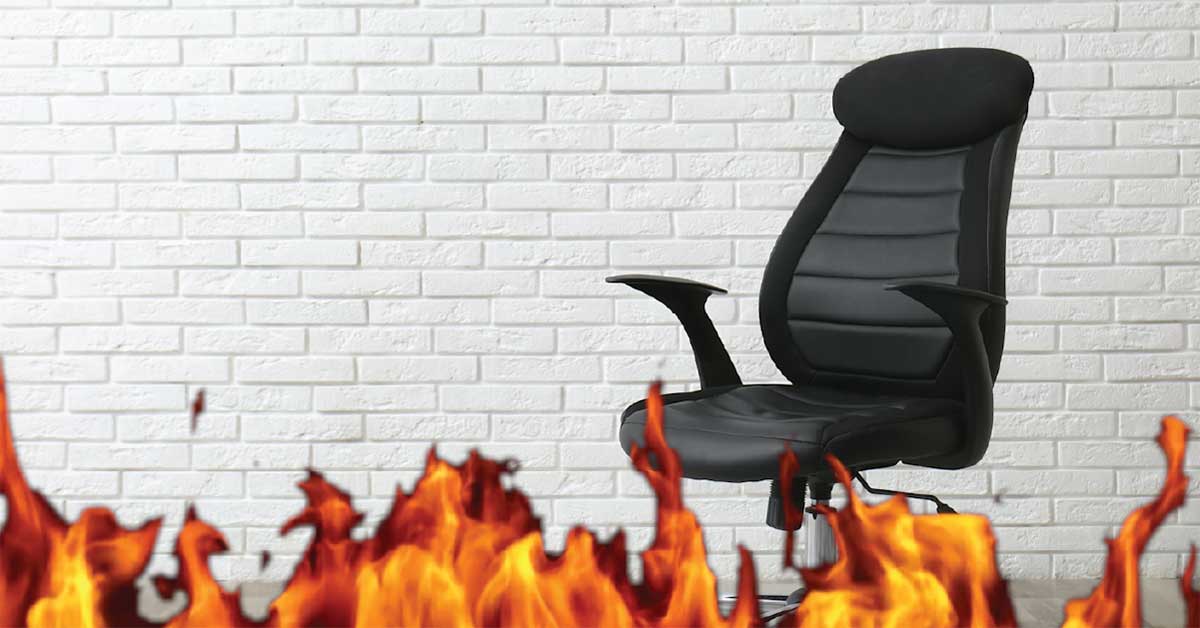 Hotseat chair on fire