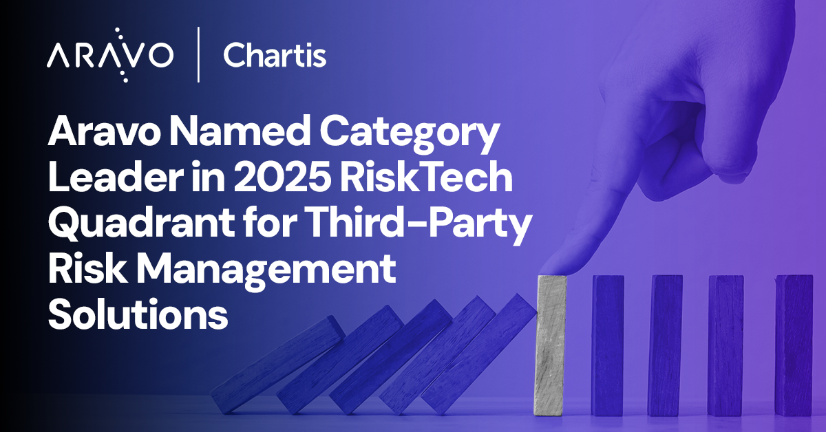 Aravo Named Category Leader in Chartis RiskTech Quadrant for Third-Party Risk Management Solutions Feature Image